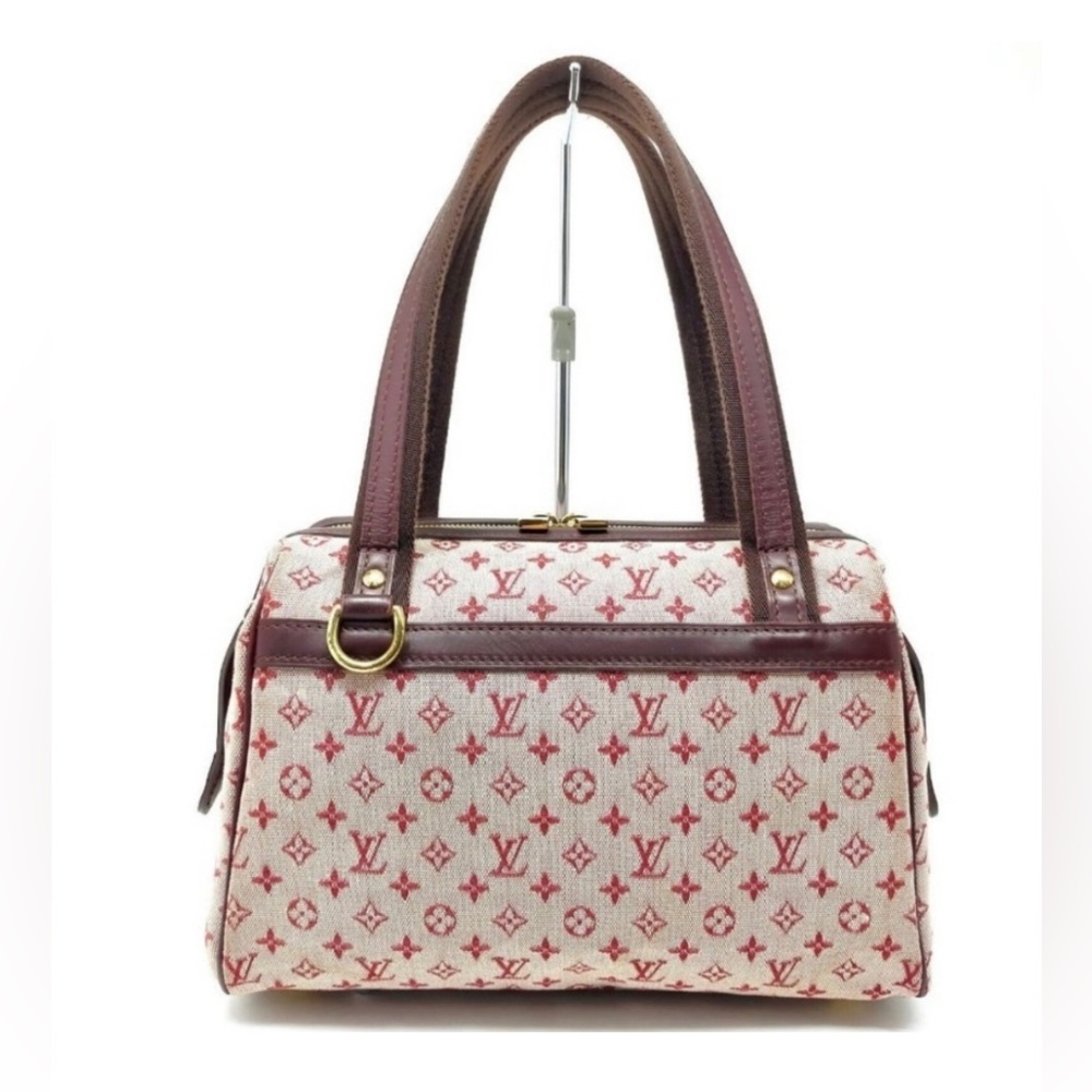 EUC Louis Vuitton Josephine Mini Lin PM Bordeaux Monogram Purse Bag - Authentic